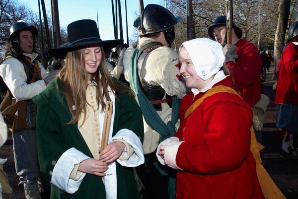 (C) 2006, Peter Marshall: Kings Army Whitehall Parade