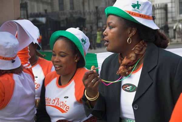 Ivorian Women Protest (C) 2006, Peter Marshall