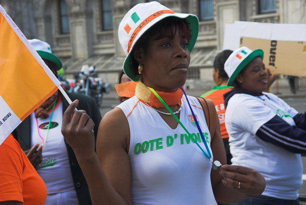 Ivorian Women Protest (C) 2006, Peter Marshall