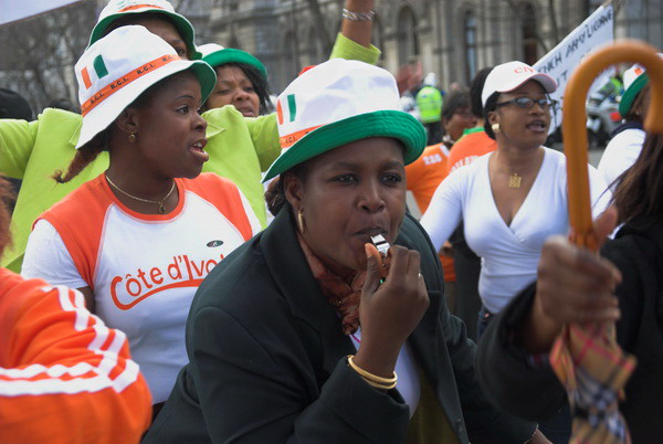 Ivorian Women Protest (C) 2006, Peter Marshall
