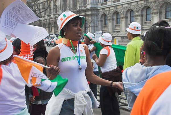 Ivorian Women Protest (C) 2006, Peter Marshall