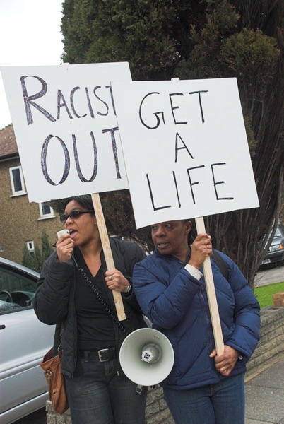 Protest Against Racism in the Suburbs (C) 2006, Peter Marshal
