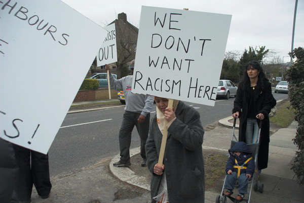 Protest Against Racism in the Suburbs (C) 2006, Peter Marshal