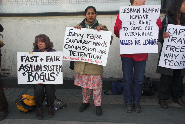 Communications House - Asylum protest &copy; 2006, Peter Marshall