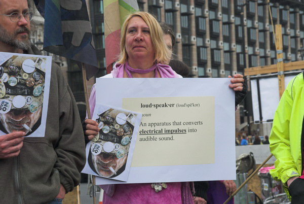 Brian Haw, Parliament Square  &copy; 2006, Peter Marshall