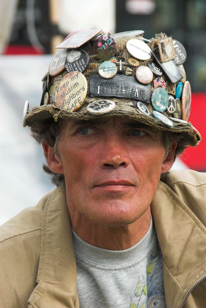 Brian Haw,5 years Parliament Square &copy; 2006, Peter Marshall