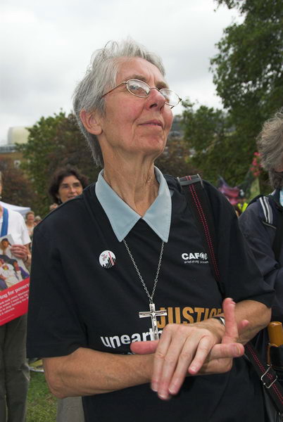 Christian Aid Drums in the Trade Justice Message &copy; 2006, Peter Marshall
