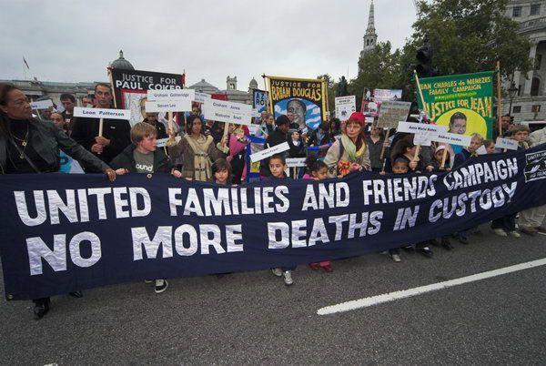 Protest Against Deaths in Custody &copy; Peter Marshall, 2006
