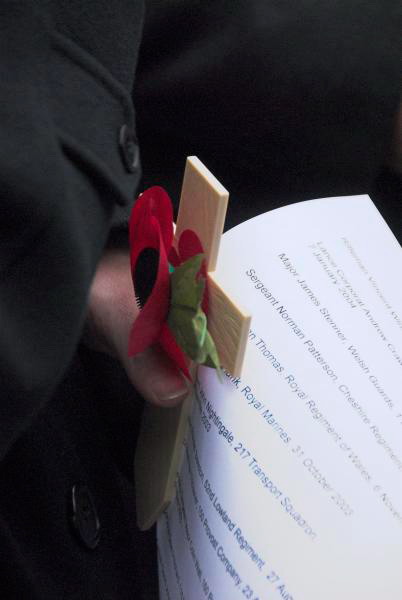 Military Families at Cenotaph (C) Peter Marshall, 2006