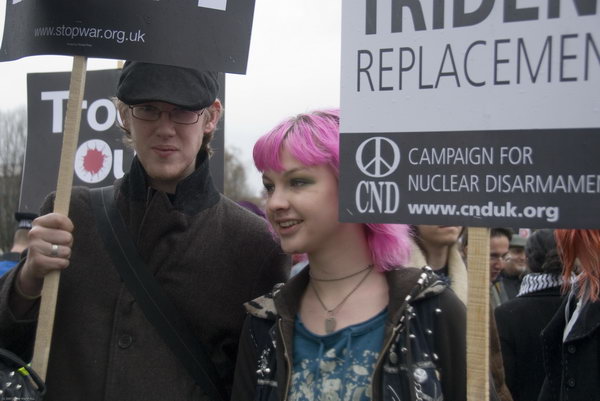 Stop Trident, Troops out of Iraq &copy; 2007, Peter Marshall