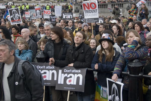 Stop Trident, Troops out of Iraq &copy; 2007, Peter Marshall