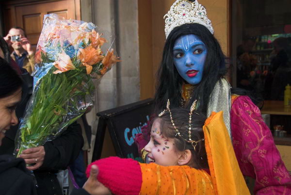 Hare Krishna Gaura Purnima Procession &copy; 2007, Peter Marshall